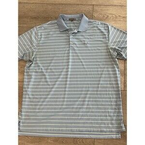 Peter Millar Summer Comfort Mens 2XL XXL Blue Polo Shirt Golf Preppy Casual